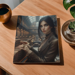 Bibliothecaresse Steampunk Antieke Victorian Lady Tissuepapier
