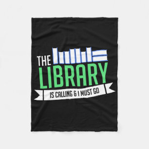 Bibliothecaris Bibliotheek Boeken Cadeau Fleece Deken
