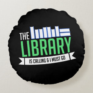 Bibliothecaris Bibliotheek Boeken Cadeau Rond Kussen