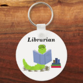 Bibliothecaris - Boekenwurm Sleutelhanger (Voorkant)
