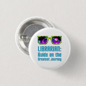 Bibliothecaris: Gids op de Grootste Reis Ronde Button 3,2 Cm (Voorkant /achterkant)