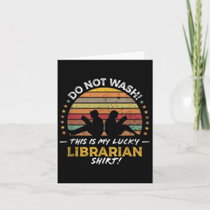 Bibliothecaris Grappige Bibliotheek Quote Graphic Kaart