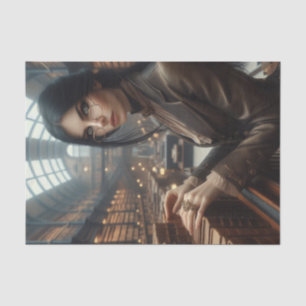 Bibliothecaris Steampunk  Victoriaans Lady Tissuepapier