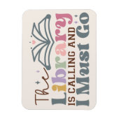 Bibliotheek belt en ik moet gaan magneet (Verticaal)