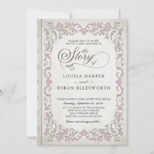  Bibliotheek Boek Verhaal Sprookje Bruiloft Kaart