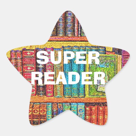 Bibliotheek Boeken Super Reader Award Stickers (Voorkant)