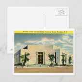 Bibliotheek, Brooklyn, New York Vintage Briefkaart (Voorkant / Achterkant)