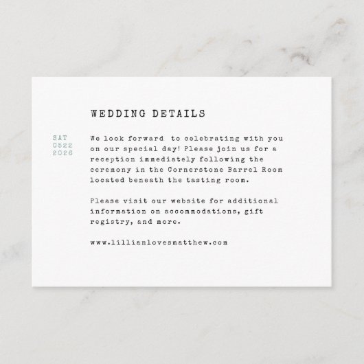  Bibliotheek Bruiloft Behuizing Kaart (Voorkant)