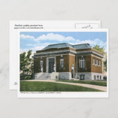 Bibliotheek, Cincinnati, Vintage van Ohio Briefkaart (Voorkant / Achterkant)