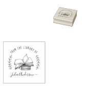bibliotheek Elegant de Boeken van de Naam van de Rubberstempel (Gestempeld)