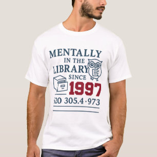  Bibliotheek Esthetisch - Book Lover's Retro T-shi T-shirt