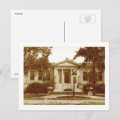 Bibliotheek, Evanston, Vintage van Illinois Briefkaart (Voorkant / Achterkant)