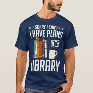 Bibliotheek Funny Bookworm Reading Books Librarian T-shirt