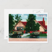 Bibliotheek, Hollywood, CA Vintage Briefkaart (Voorkant / Achterkant)