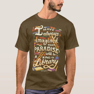 Bibliotheek is paradijs t-shirt