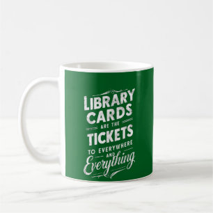 Bibliotheek Kaarten zijn de tickets voor overal Koffiemok
