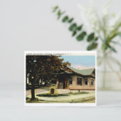 Bibliotheek, Marlborough, NY Vintage Briefkaart (Staand voorkant)