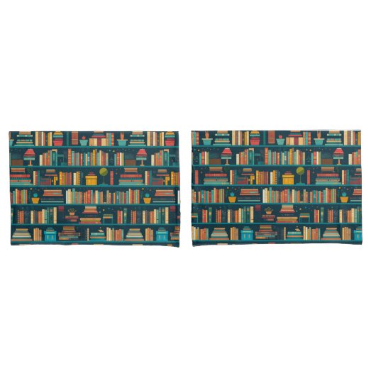 Bibliotheek Planken Reader Books Lover Patroon Kussensloop (Voorkant-Set)