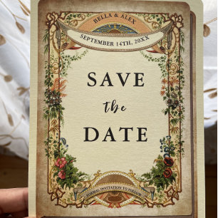 bibliotheek Storybook boek Secret Garden Save The Date