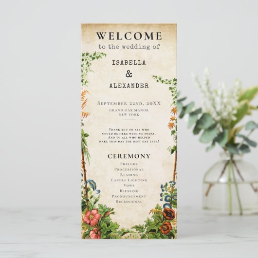 bibliotheek Storybook Elegant Garden Programma (Staand voorkant)