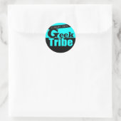 Bibliotheek Tech Geek Tribe Ronde Sticker (Tas)
