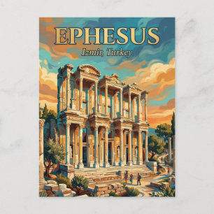 Bibliotheek van Celsus, Selçuk, Egeïsche Zee Briefkaart