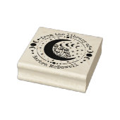 Bibliotheek van de maan en paddenstoelen ex libris rubberstempel (Stempel)