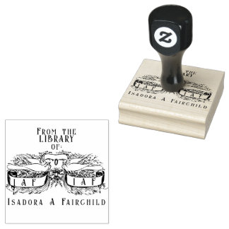 Bibliotheek van duiven Scrolls Rubberstempel