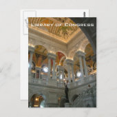 Bibliotheek van het Congres Briefkaart (Voorkant / Achterkant)