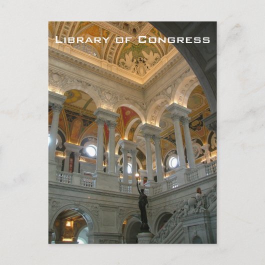 Bibliotheek van het Congres Briefkaart (Voorkant)