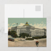 Bibliotheek van het Congres Washington DC 1900 Briefkaart (Voorkant / Achterkant)