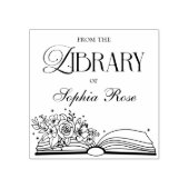 Bibliotheek van het moderne gepersonaliseerde boek 	rubberstempel (Afrduk)