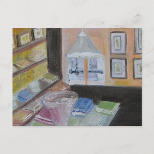 Bibliotheek van Parijs Briefkaart (Voorkant)