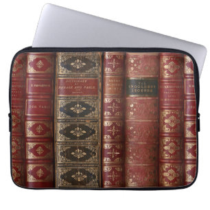 Bibliotheek van zeer oude boeken laptop sleeve
