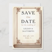 bibliotheekboek Elegant Scrollwork Sprookje Save The Date (Voorkant)