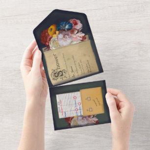 bibliotheekboek in één showwer uitnodigen all in one uitnodiging