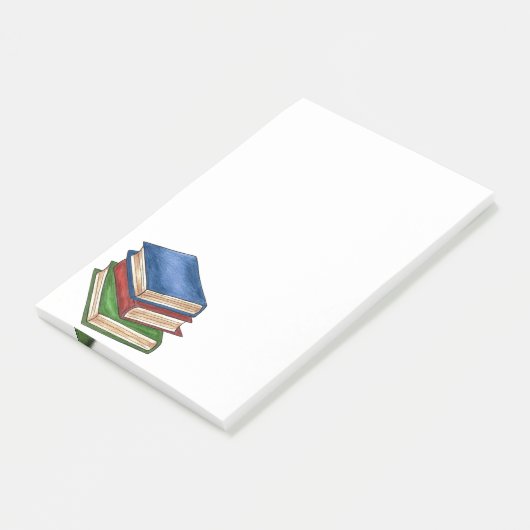 Bibliotheekboek Stack Teacher Reader Librarian Sch Post-it® Notes (Schuin)