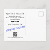 Bibliotheekboek Uitleenkaart Sava het Date Ansicht Aankondigingskaart (Achterkant)