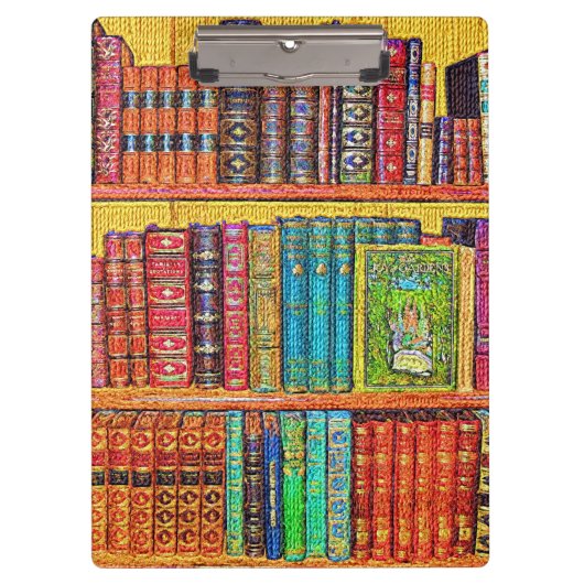 Bibliotheekboeken Klembord (Voorkant)