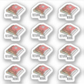Bibliotheekboeken Retourherinnering Student Planne Sticker (Voorkant)