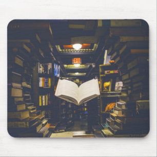Bibliotheekboekhouders Boek openen Boek lezen Muismat