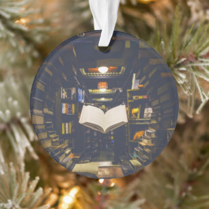 Bibliotheekboekhouders Boek openen Boek lezen Ornament