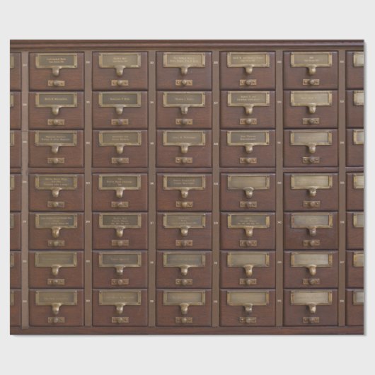  bibliotheekcatalogusbakens cadeaupapier (Vlak)