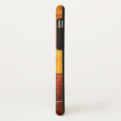 bibliotheekcataloguskast met bruin hout Case-Mate iPhone case (Achterkant/links)