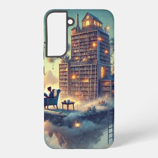 bibliotheekeiland samsung galaxy hoesje (Achterkant)