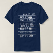 Bibliotheekfonds Vervaldatum Stempel Librarian Boo T-shirt (Design voorkant)