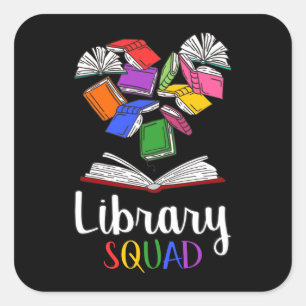 Bibliotheekforum I Vierkante Sticker