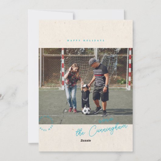 Bibliotheekkaart Jaaroverzicht Platte Kerstkaart (Achterkant)