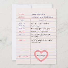 Bibliotheekkaart save the date