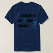 Bibliotheekliefhebbers Librarian Reader T-shirt (Design voorkant)